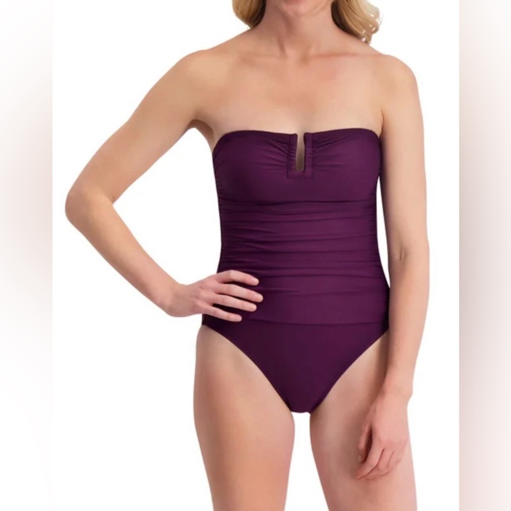 DKNY Sport 1 pc Convertible Strap Swimsuit - Picture 2 of 14